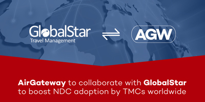 GlobalStar Announces Partnership with AirGateway to Provide  NDC and LCC Air Content